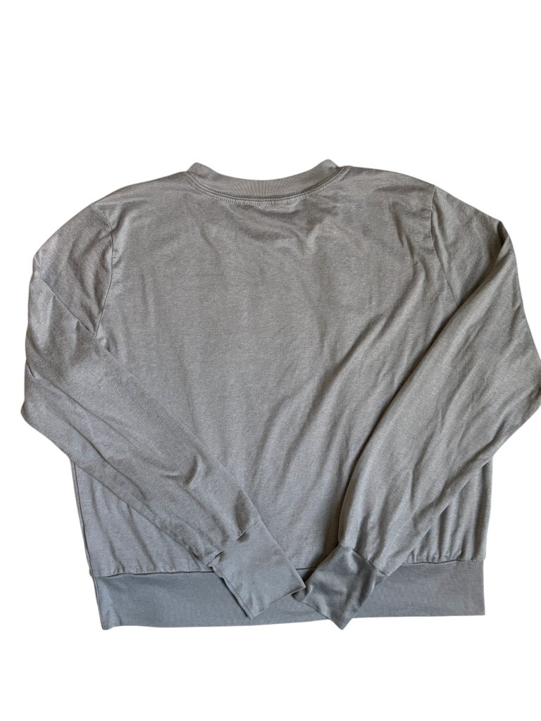 Vuori Daydream Crew Long Sleeve Pullover Top (Light Heather Grey) - Medium — image 3 of 8